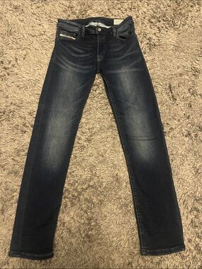 Diesel girls Slim Dark Wash Jeans - Blue
